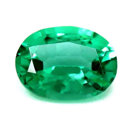 0.49ct Oval Natural Emerald (Colour Green, Clarity Eye Clean, Cut Faceted)