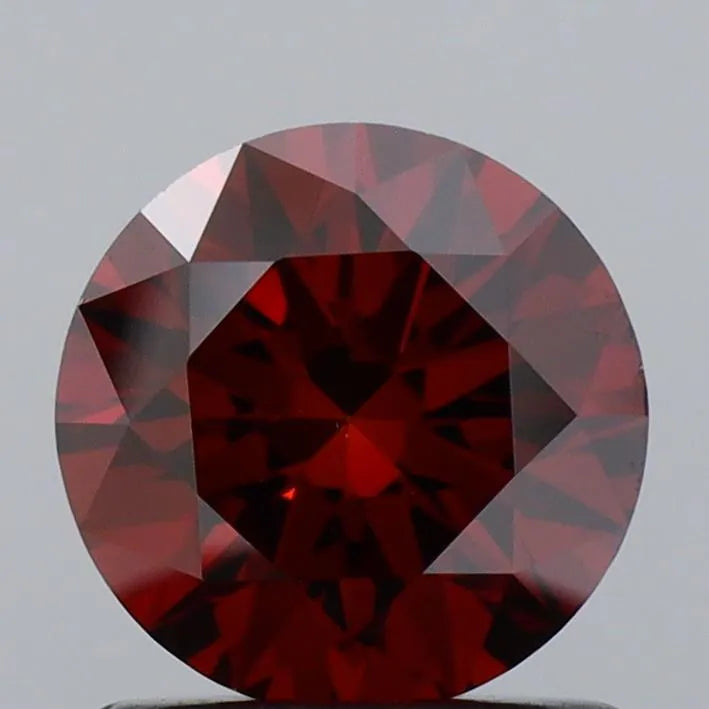 0.99ct Round Lab Grown Diamond (Colour Fancy Deep Orange, Clarity VS1, Cut VG, IGI Certified)