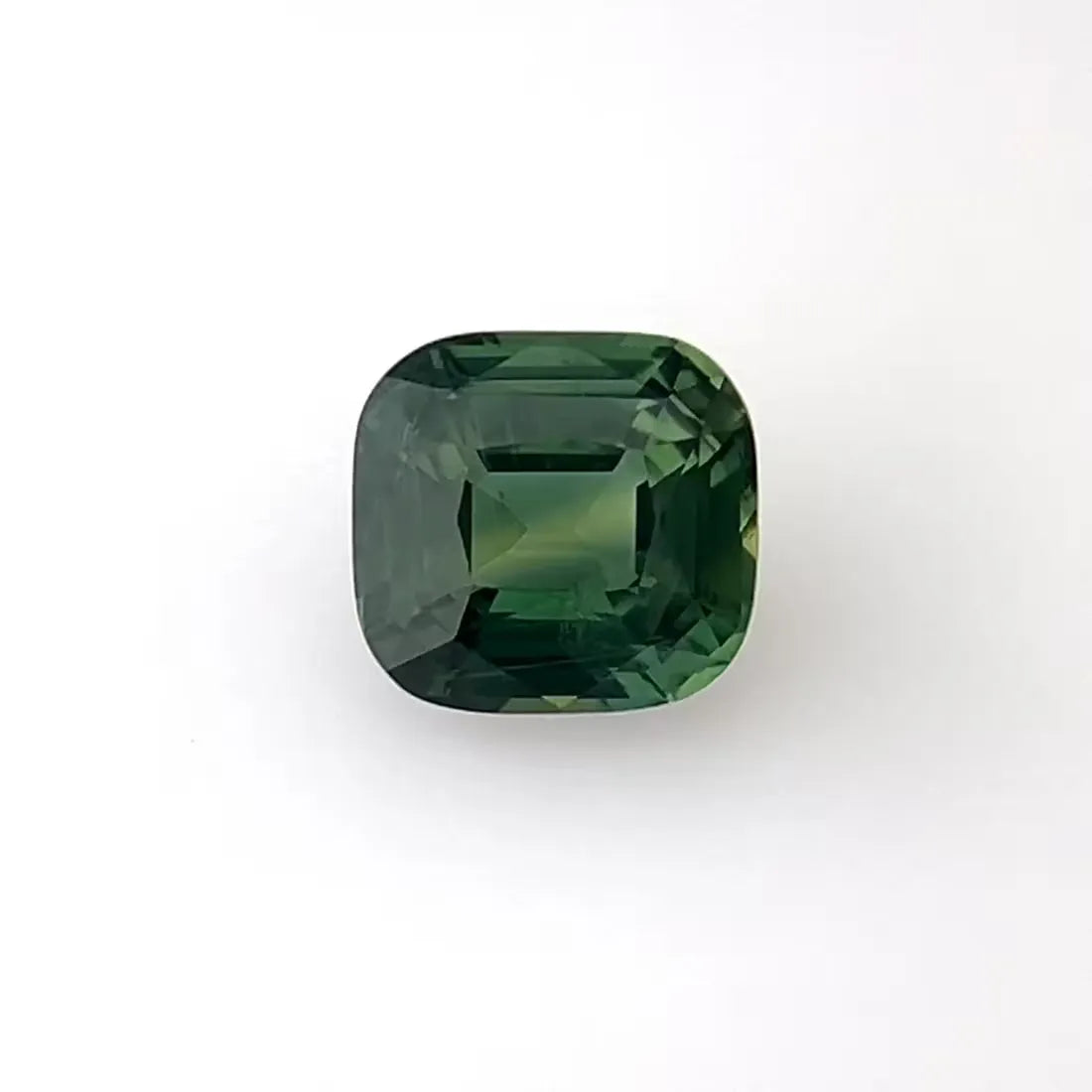 2.05ct Cushion Natural Sapphire (Colour Green, Clarity Slightly Included, Cut Faceted)