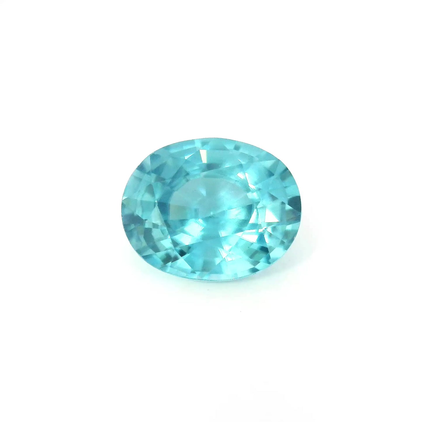 4.63ct Oval Natural Zircon (Colour Blue, Clarity Eye Clean, Cut Faceted)