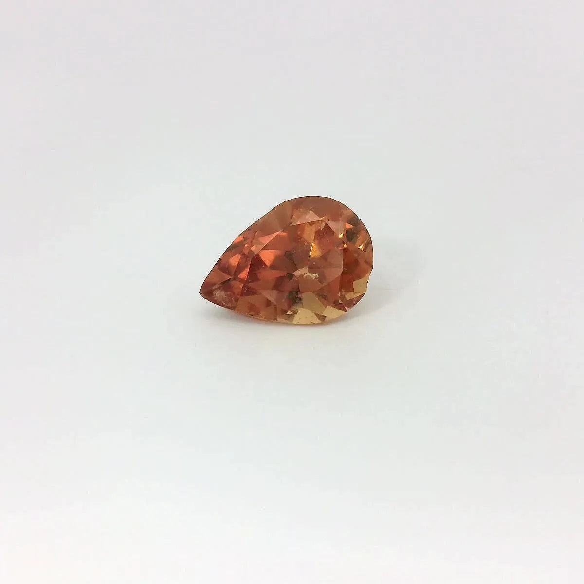 1.68ct Pear Natural Sapphire (Colour Orange, Clarity Slightly Included, Cut Faceted)