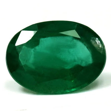 3.79ct Oval Natural Emerald (Colour Green, Clarity Moderately Included, Cut Faceted)