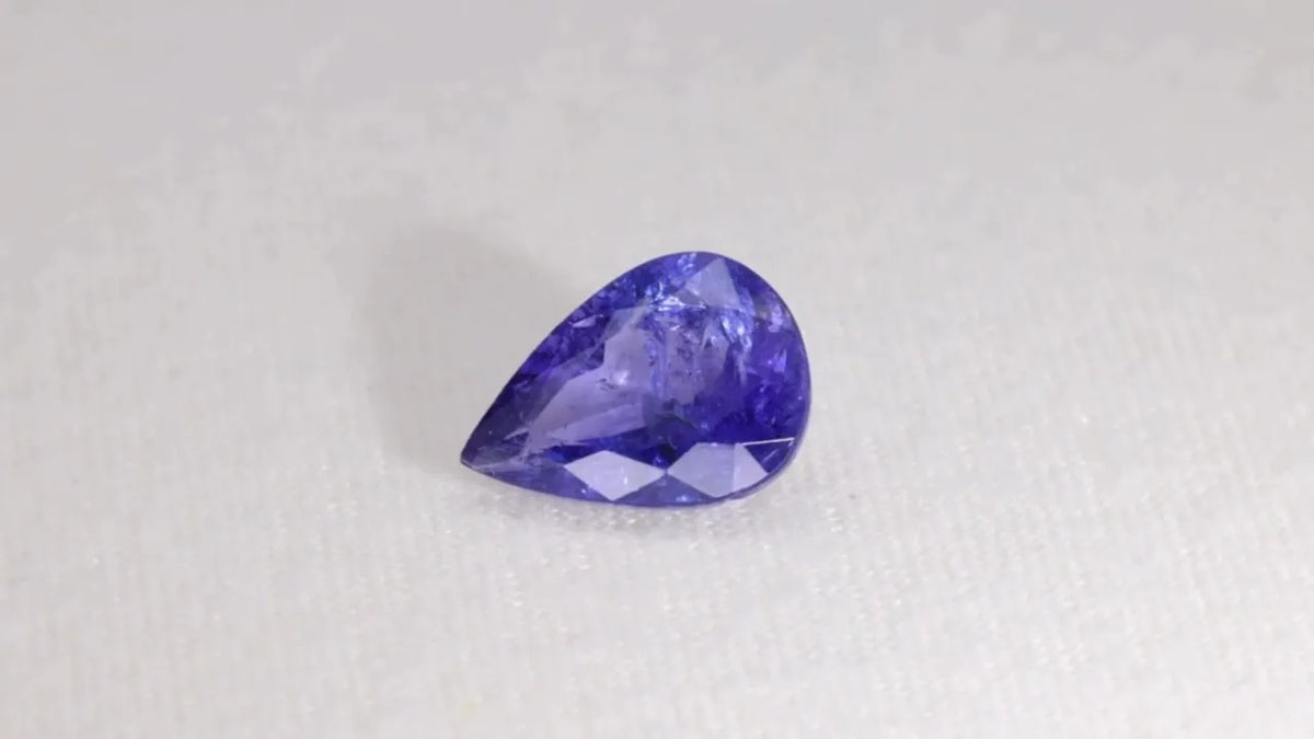 4.14ct Pear Natural Tanzanite (Colour Blue, Clarity Slightly Included, Cut Faceted)