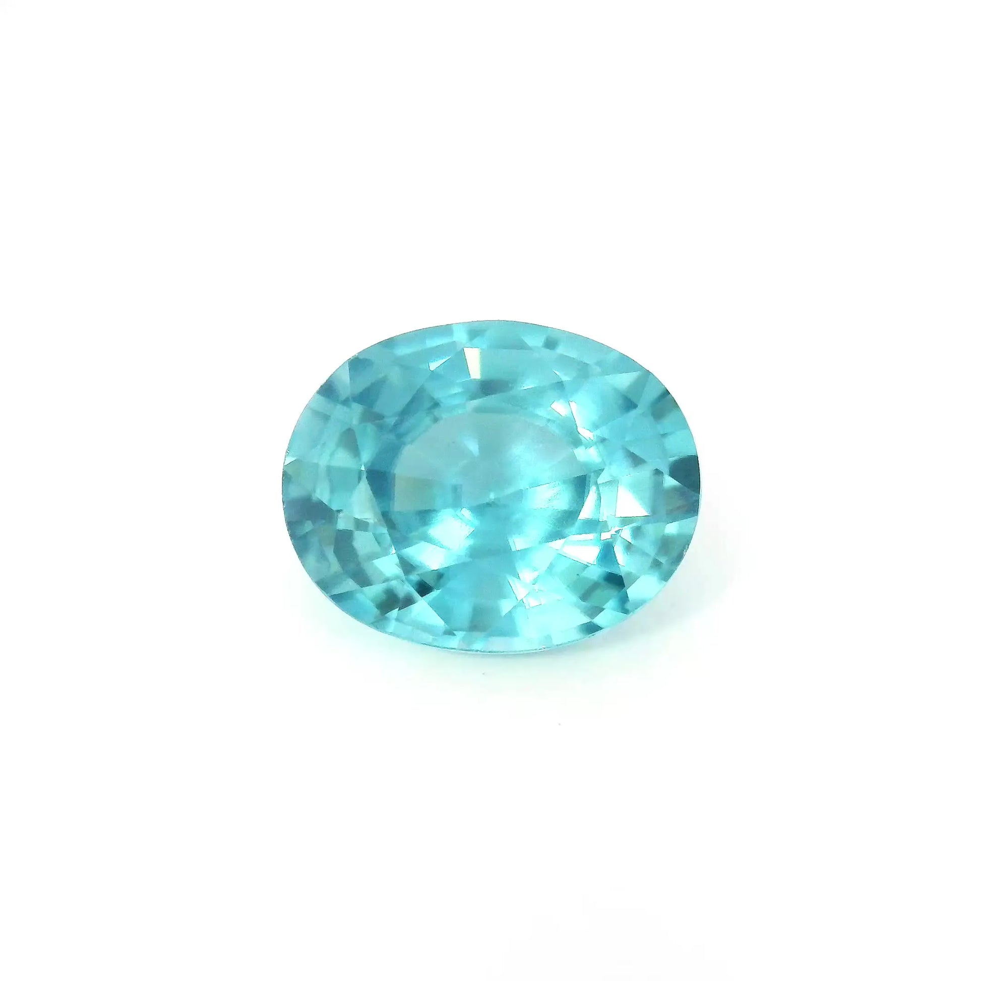 4.63ct Oval Natural Zircon (Colour Blue, Clarity Eye Clean, Cut Faceted)