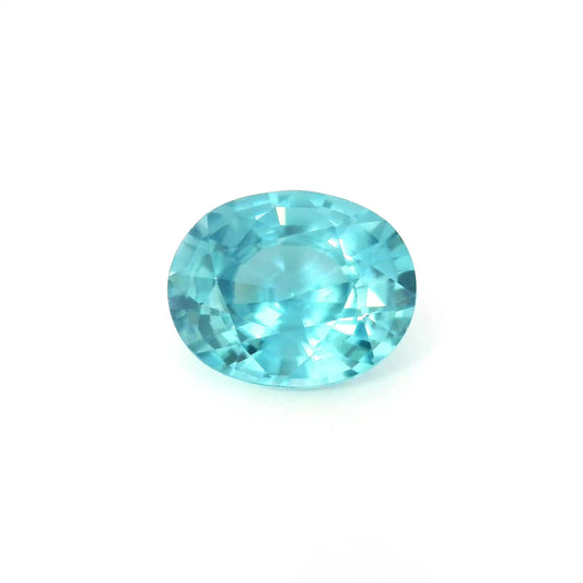4.63ct Oval Natural Zircon (Colour Blue, Clarity Eye Clean, Cut Faceted)
